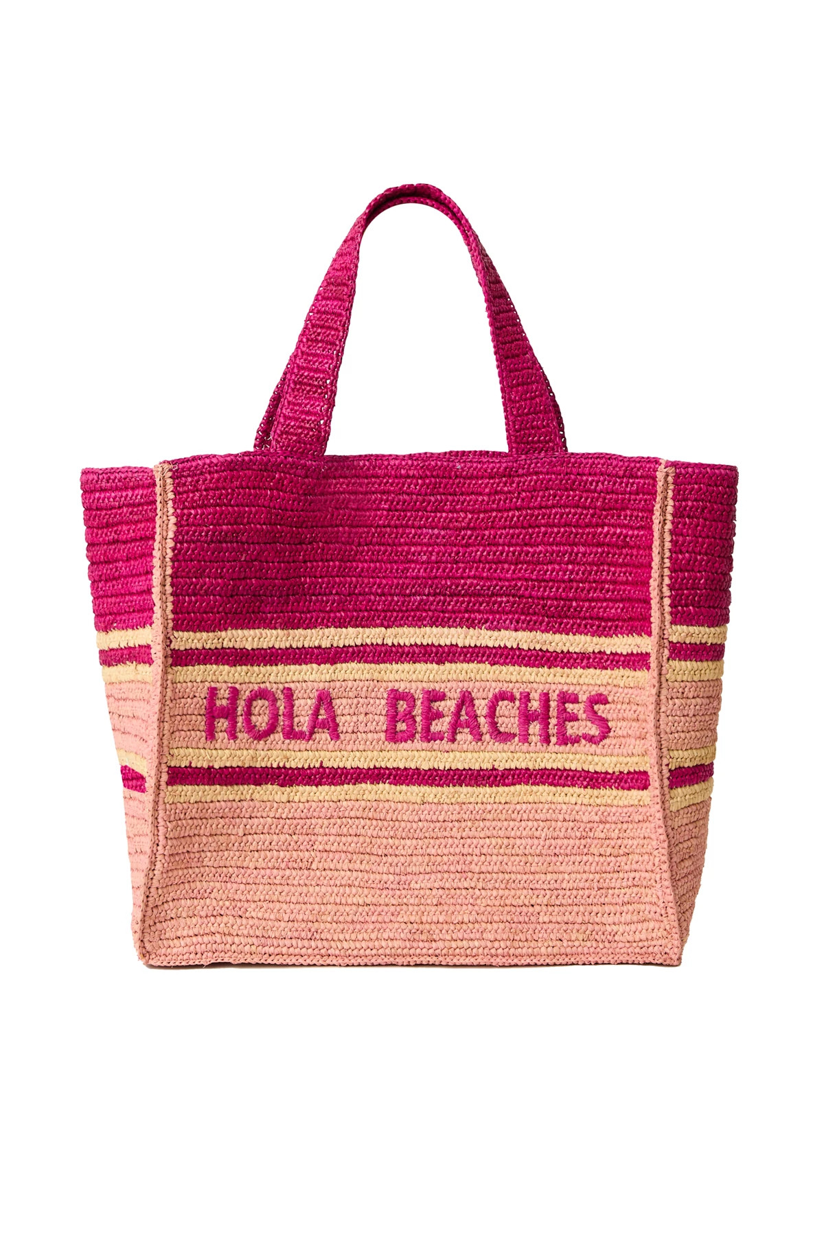 FUCHSIA MULTI Hola Beaches Boxy Tote image number 1