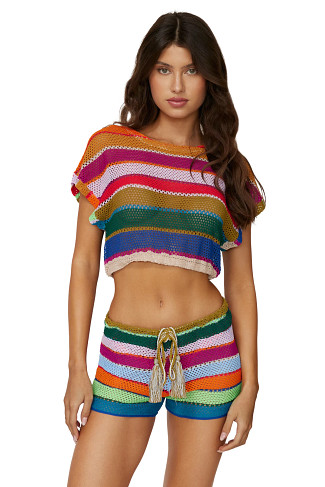 CALYPSO Calypso Renee Crochet Crop Top