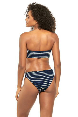 NAVY/WHITE Jean Two Piece Bikini Set