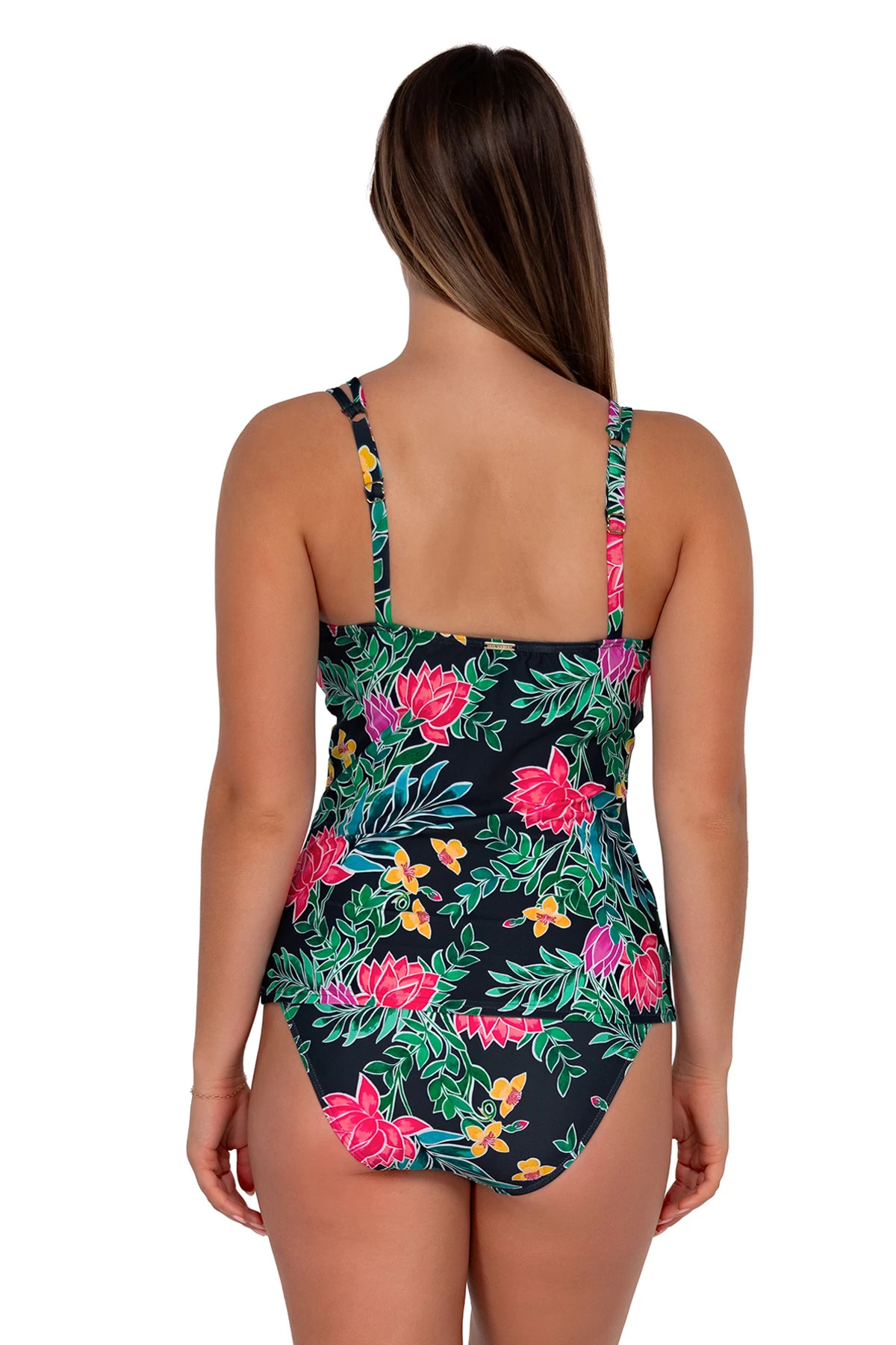 TWILIGHT BLOOMS Taylor Underwire Tankini Top (E-H Cup) image number 2