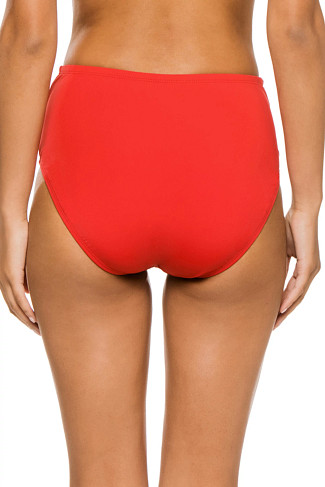 GINGER Shirred High Waist Bikini Bottom