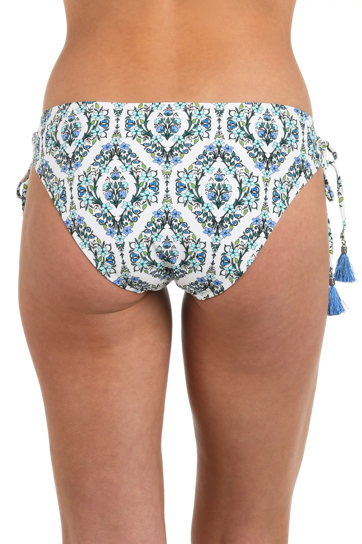 BLUE Deja-Bleu Hipster Tie Side Bikini Bottom image number 2