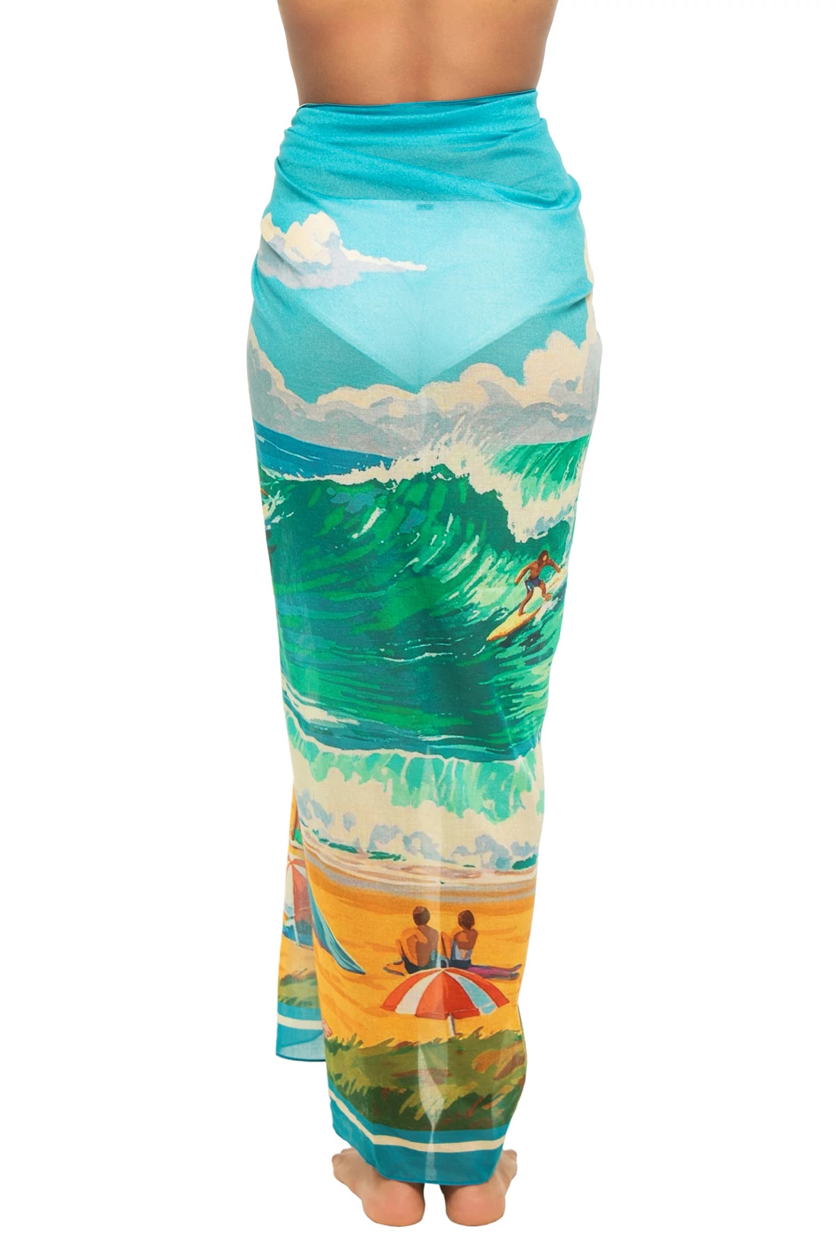 BEACH PRINT Beach Print Sarong image number 2