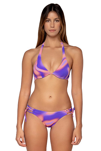 SOLAR FLARE Hailey Sliding Halter Bikini Top