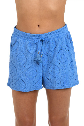 CHAMBRAY Mantra Medallion Beach Shorts