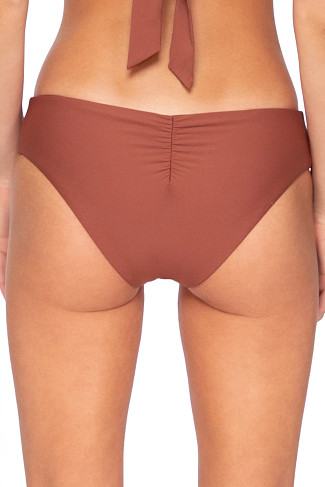 CANYON CLAY Hazel Reversible Cinched Hipster Bikini Bottom