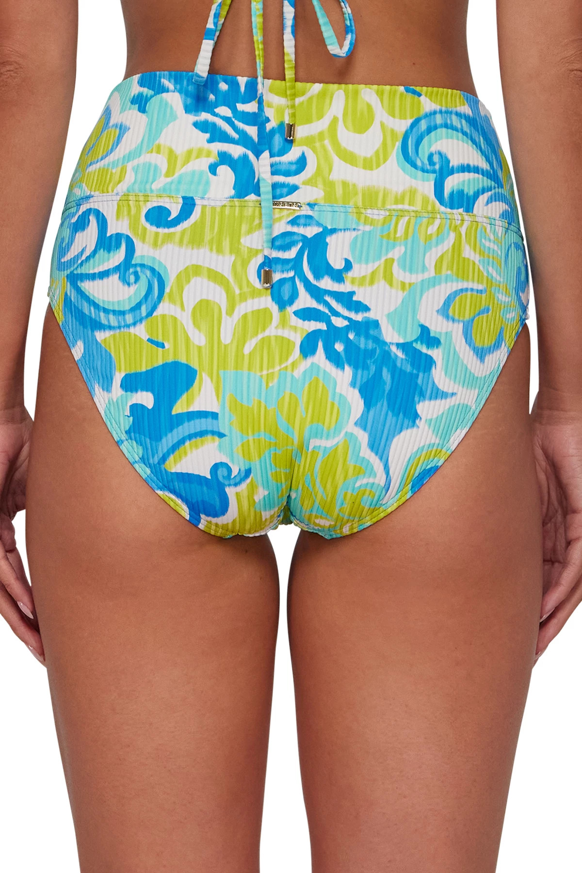 OCEAN MUSE SANDBAR RIB Hannah High Waist Bikini Bottom image number 3
