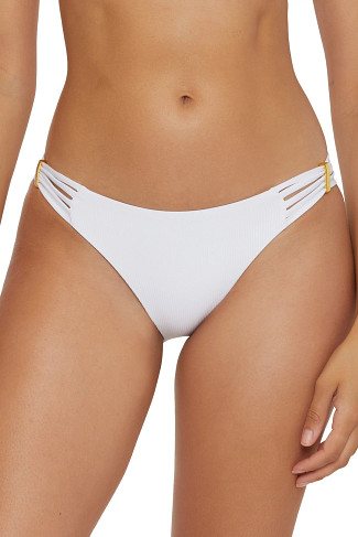 WHITE Daniella Tab Side Hipster Bikini Bottom