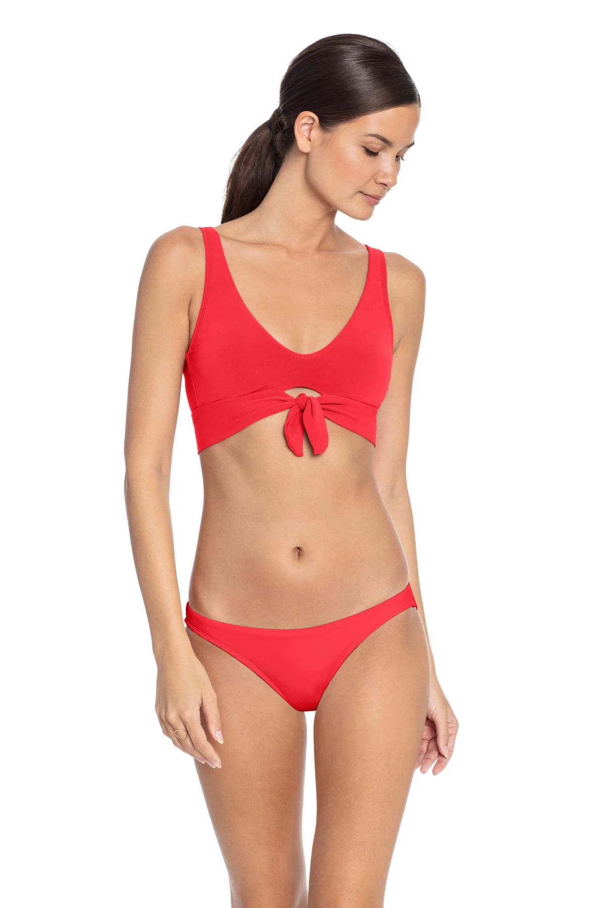 FIERY RED Ava Bralette Bikini Top image number 1