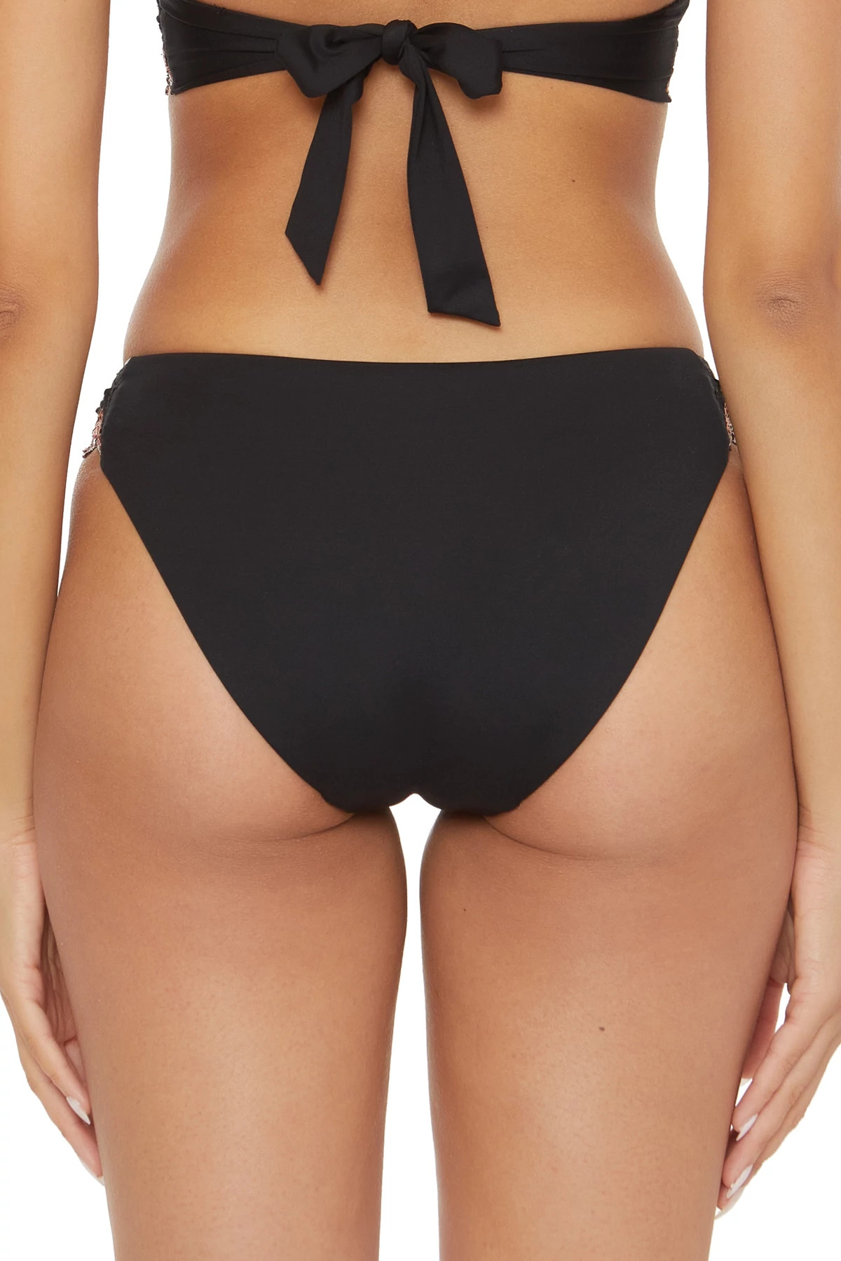 BLACK Avery Tab Side Hipster Bikini Bottom image number 2