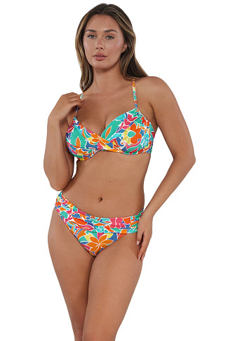 FESTIVE FLORAL SANDBAR RIB Crossroads Underwire Bikini Top (E-H Cup)