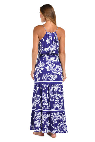 ULTRAMARINE Floral Trip Maxi Dress