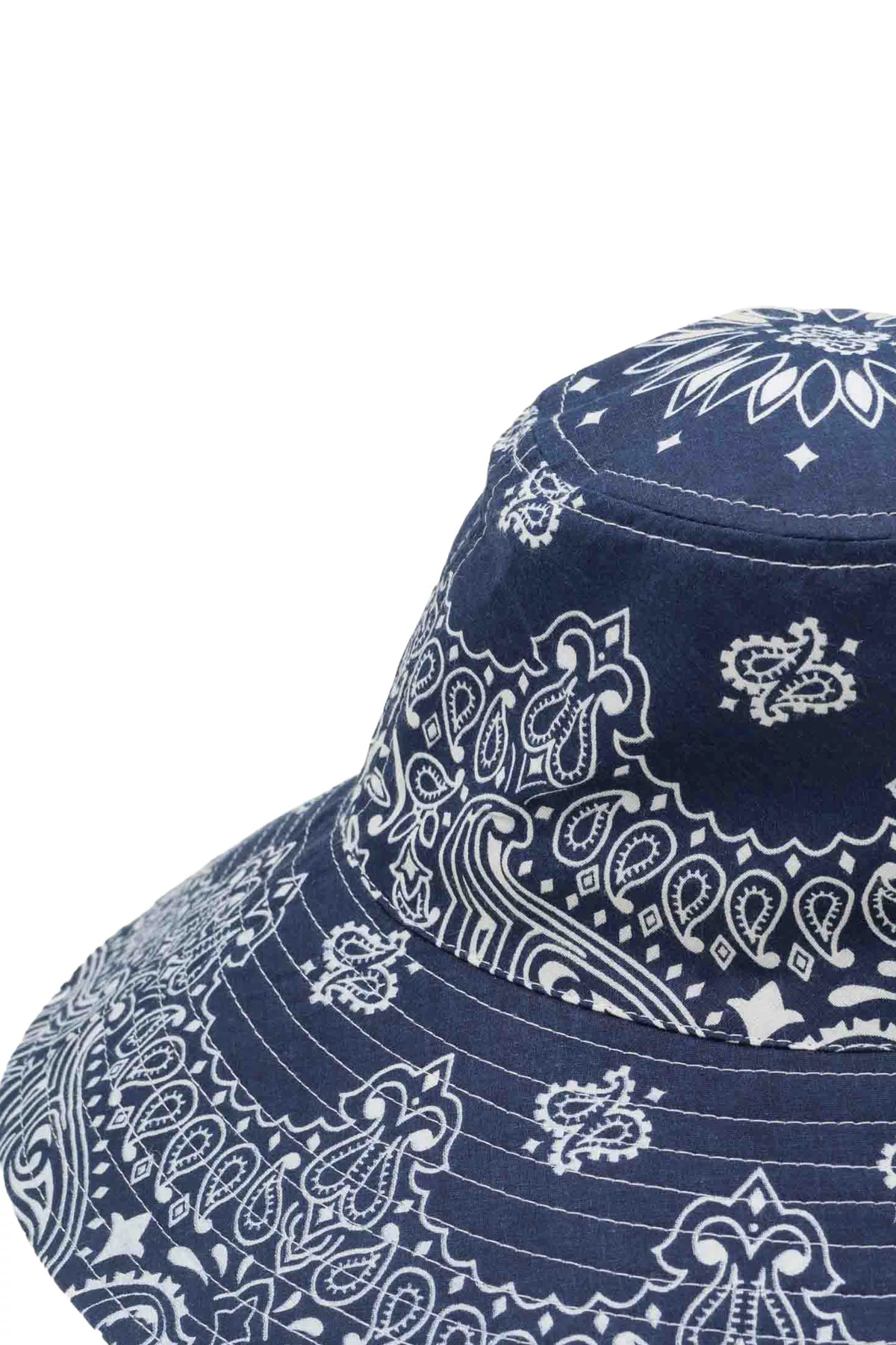CHAMBRAY/NAVY Reversible Bucket Hat image number 4