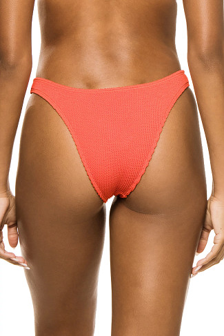 RED Reagan Crinkle Brazilian Bikini Bottom