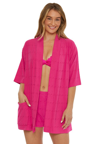 BOUGAINVILLEA Terrycloth Kimono Robe