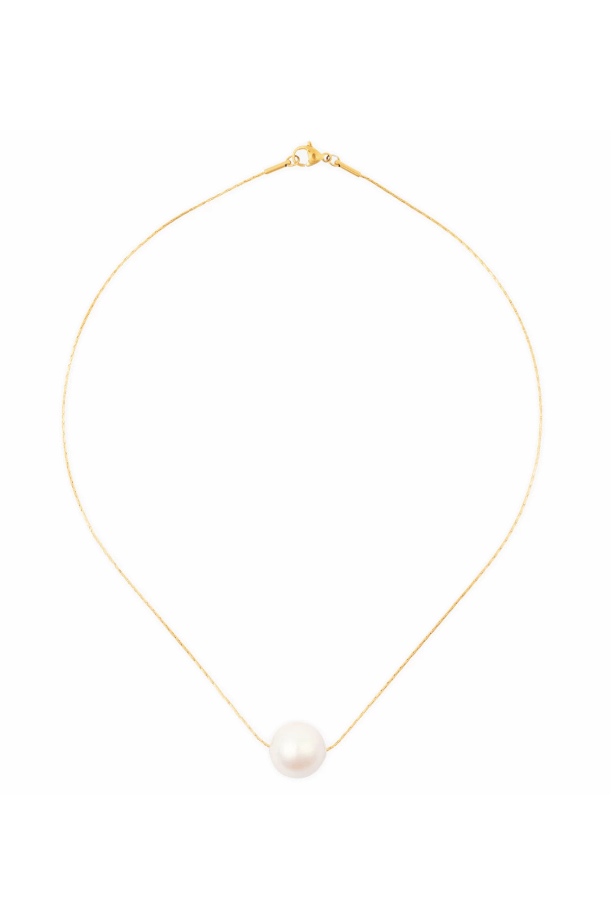 GOLD Coco Pearl Necklace image number 1