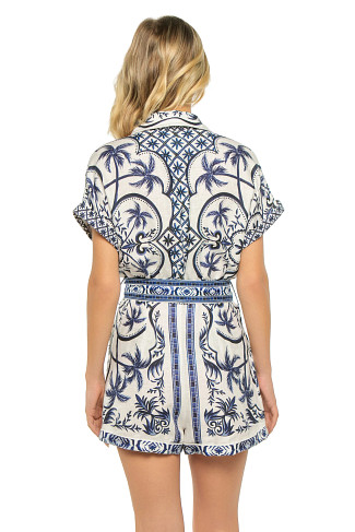WONDERFUL CITY OFF-WHITE Wonderful City Linen Romper