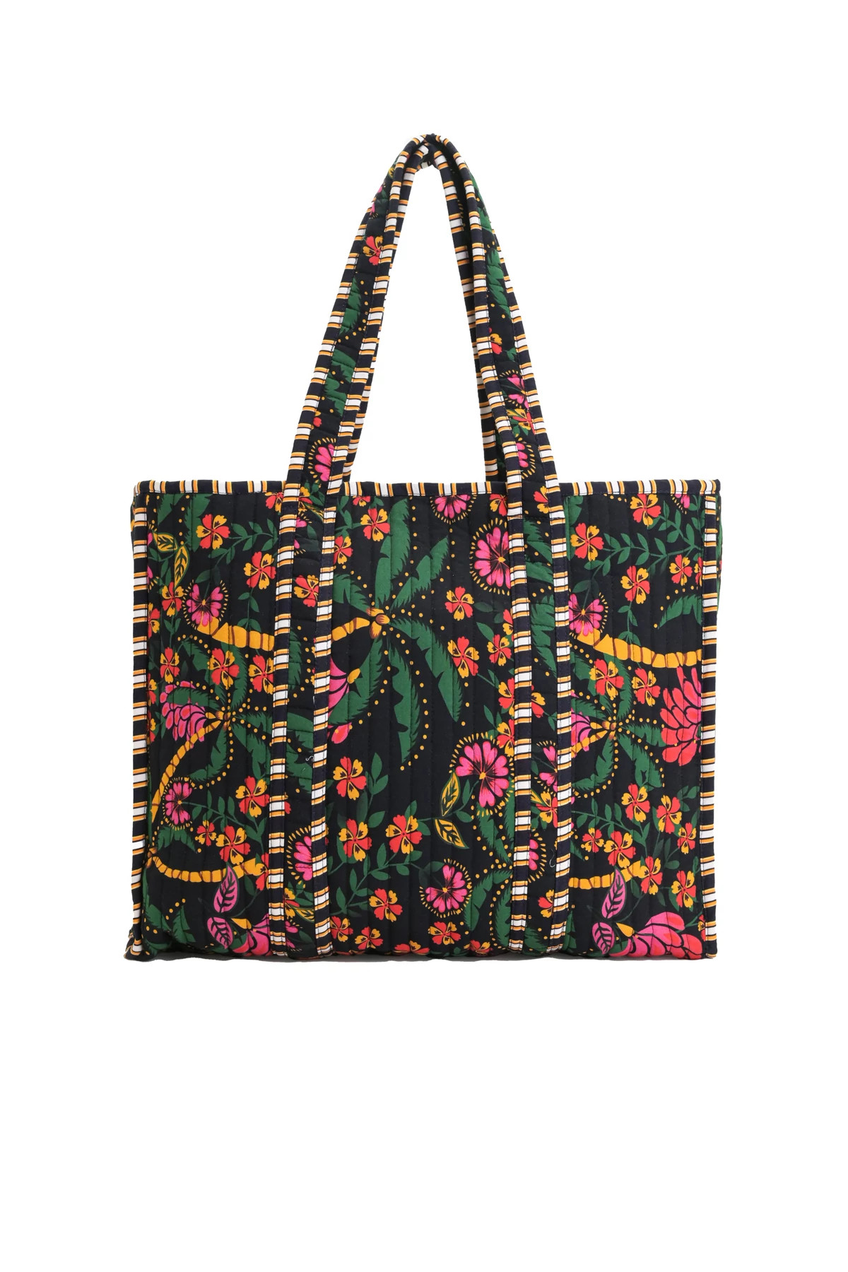 BLACK/MULTI Palm Tote Bag image number 1