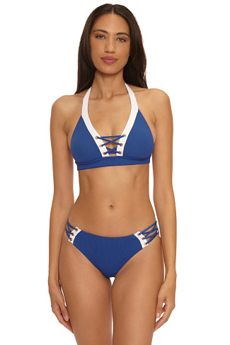 NAVY Keira Ribbed Halter Bikini Top