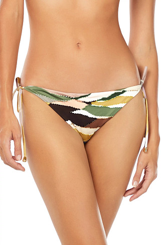 MULTI Embroidered Tie Side Hipster Bikini Bottom