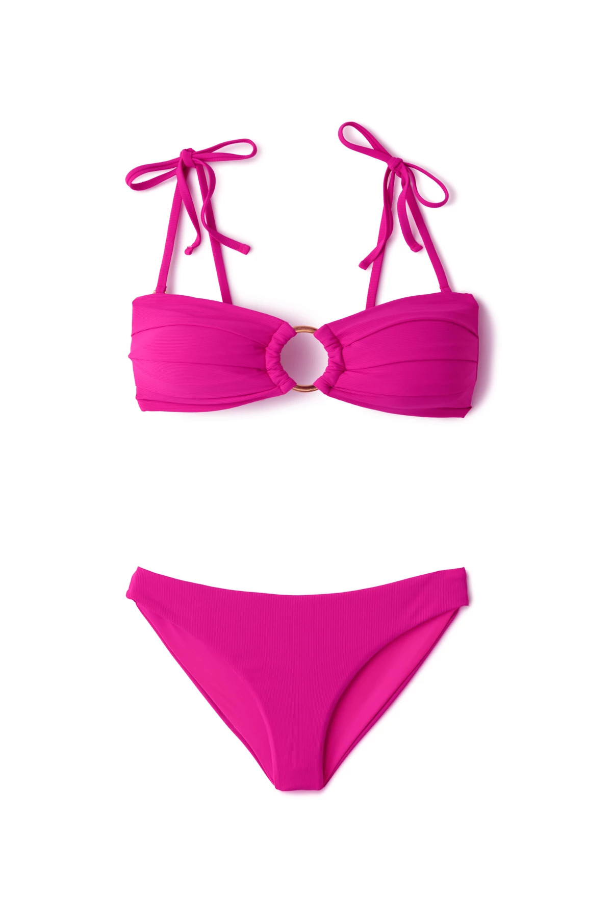 MAGENTA Cannes Bandeau Bikini Top image number 4