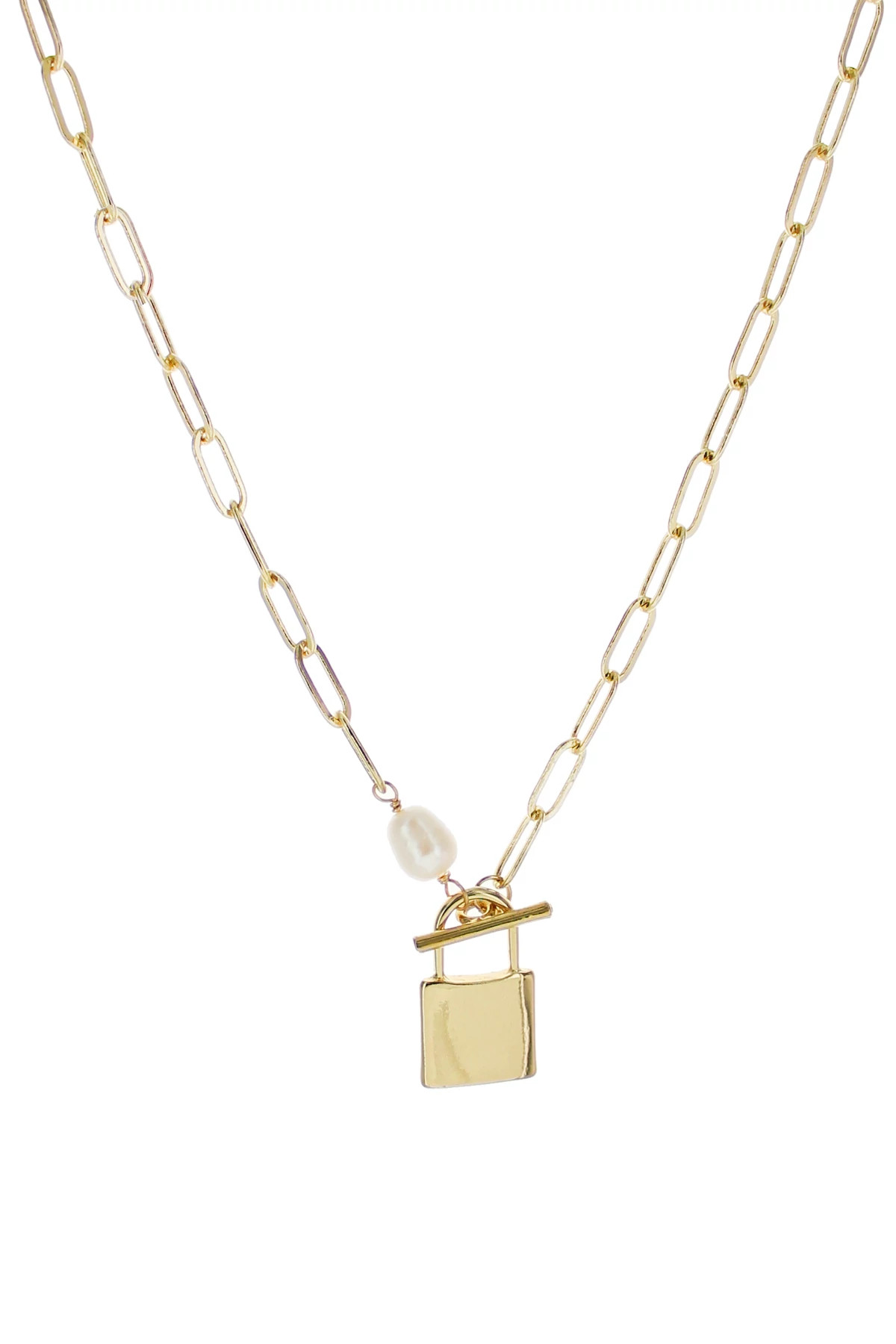 GOLD Gold Locket Necklace image number 2