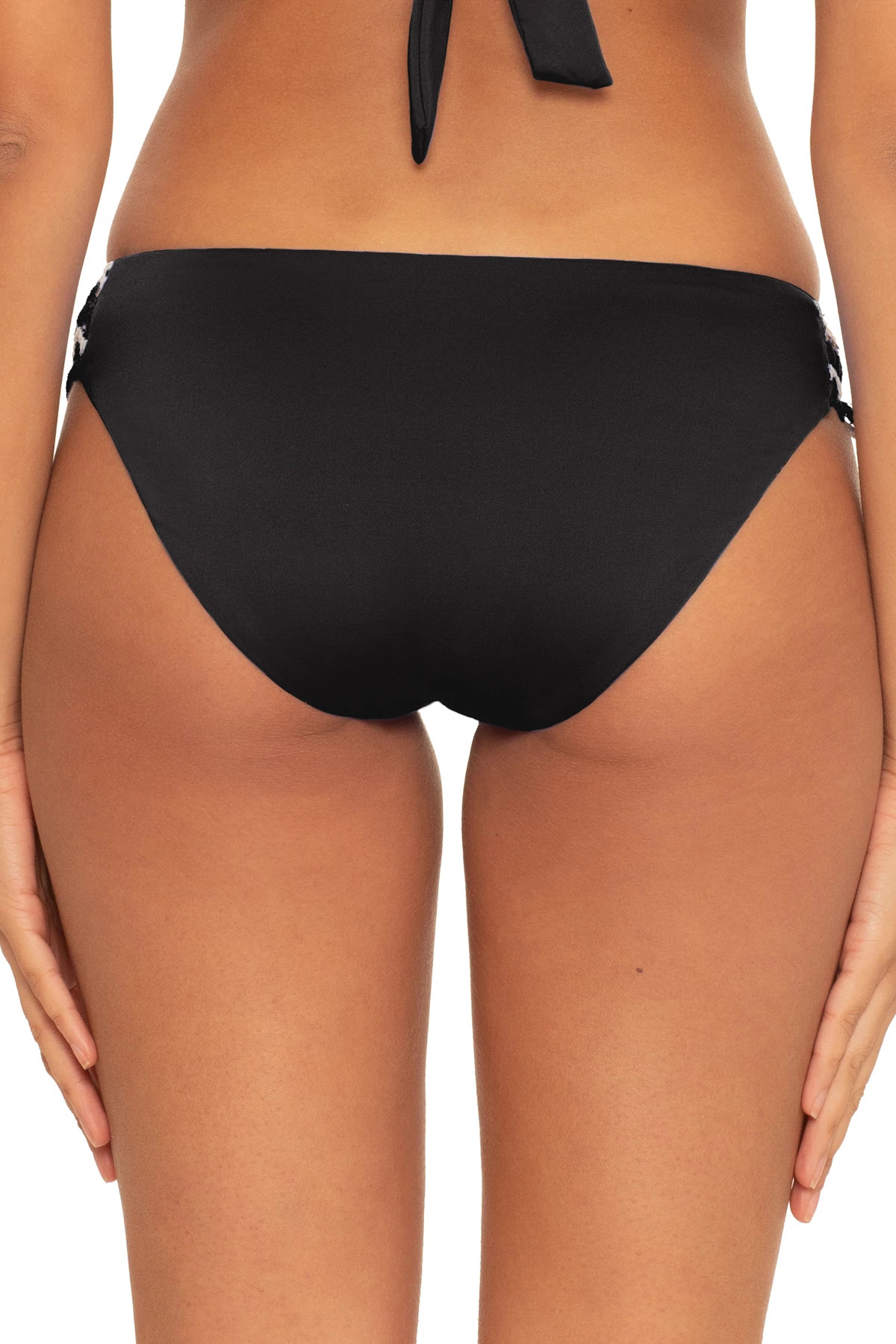 BLACK Avery Tab Side Hipster Bikini Bottom image number 2