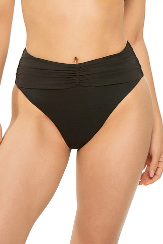 BLACK Lure High Waist Bikini Bottom