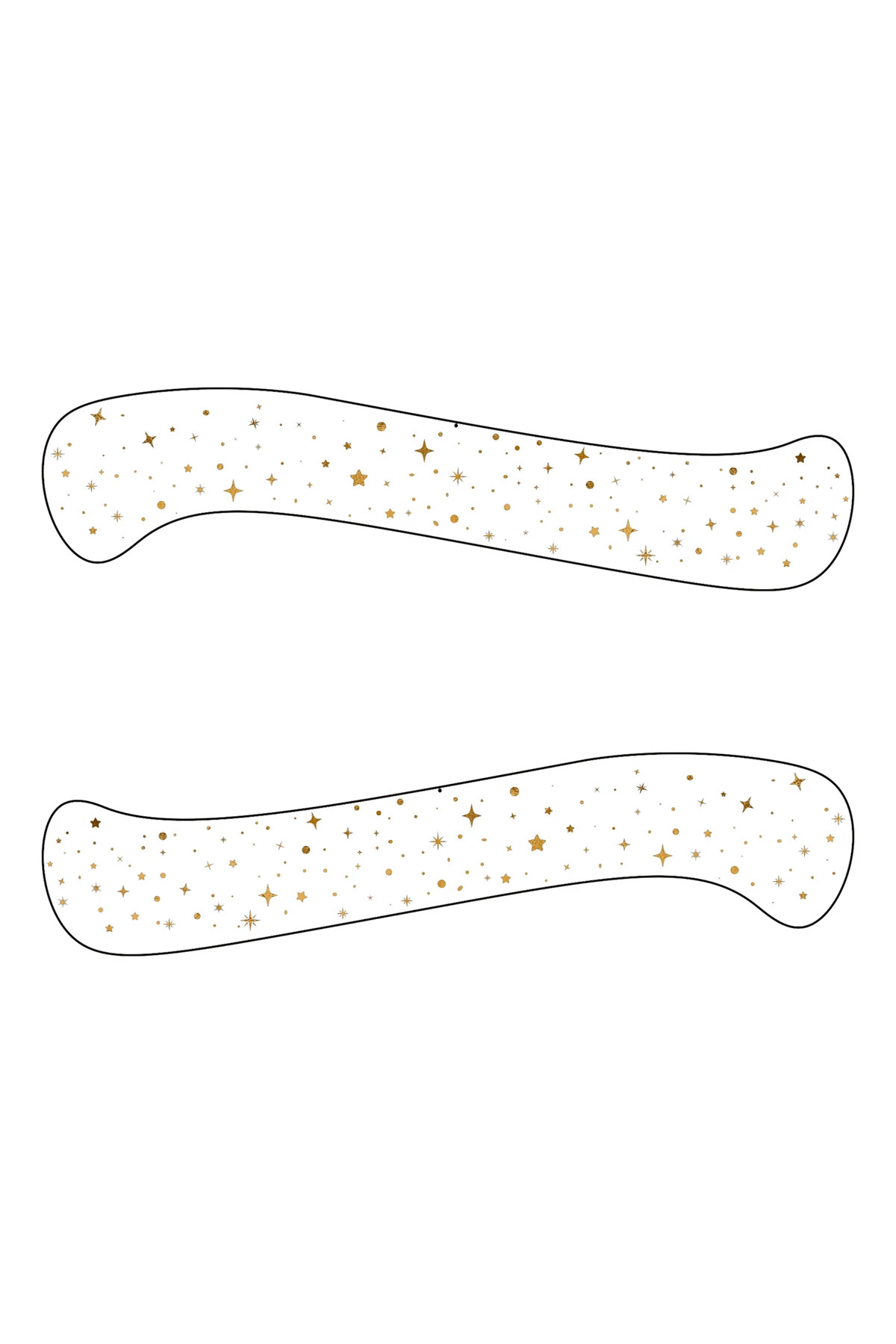 GOLD Gold Decolletage Glitter Makeup Patches image number 2