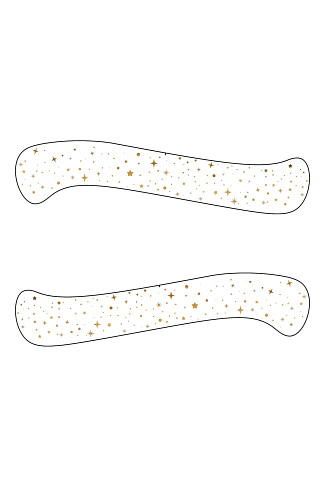 GOLD Gold Decolletage Glitter Makeup Patches