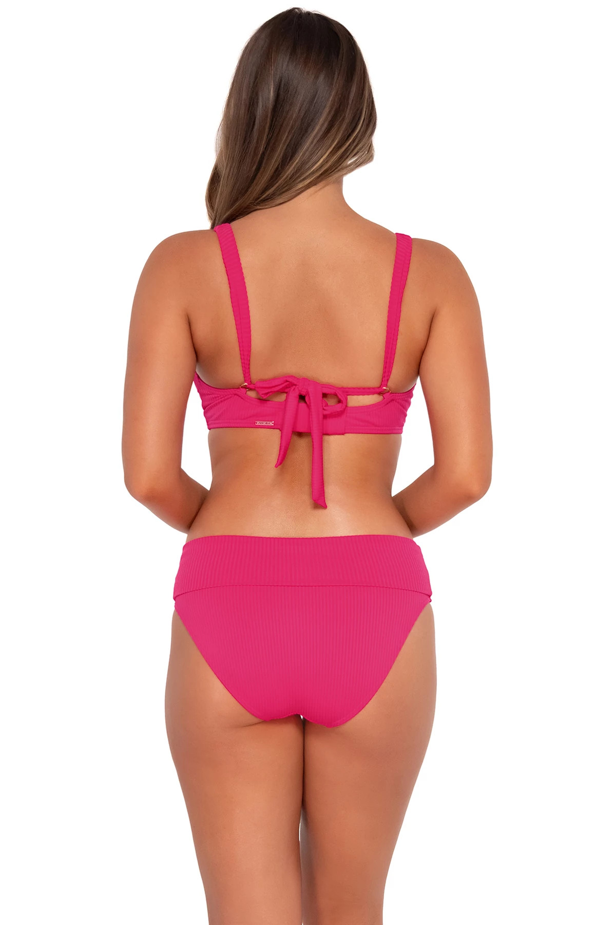 BEGONIA SANDBAR RIB Vienna V-Wire Bikini Top (D+ Cup) image number 4