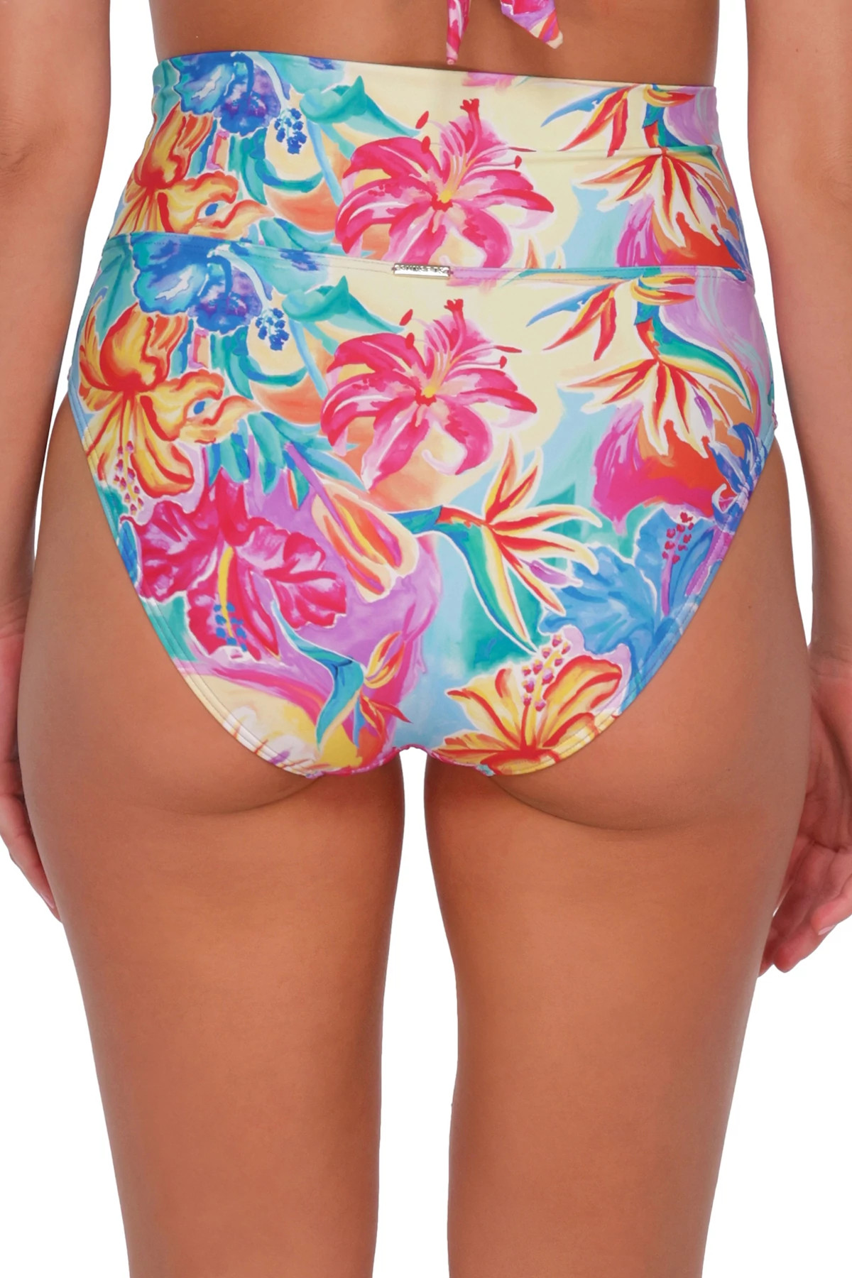 ALOHA VISTA Hannah High Waist Bikini Bottom image number 4