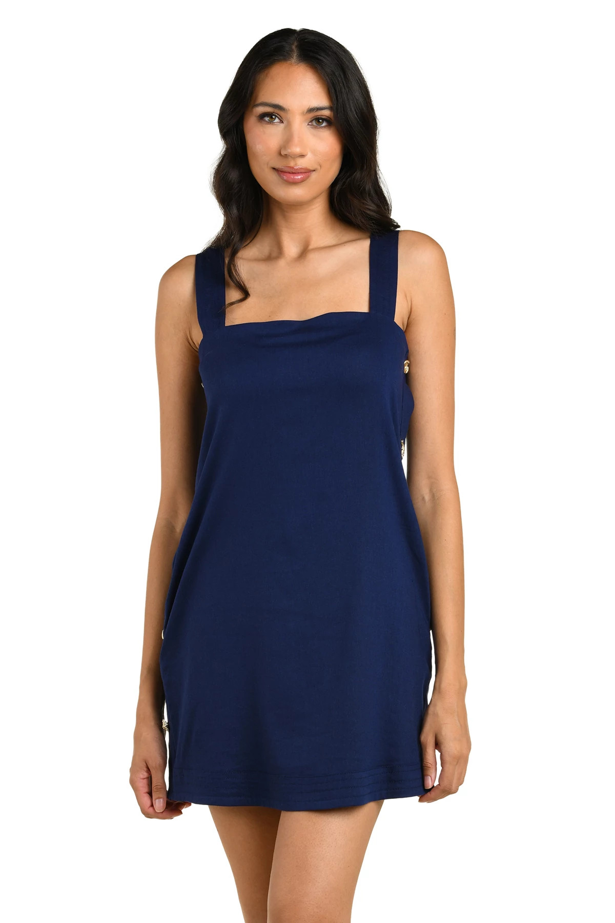 INDIGO Square Neck Mini Sundress image number 1