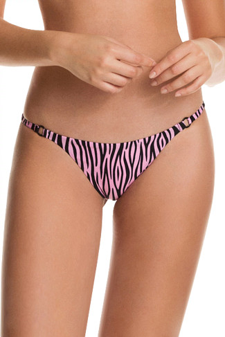 PINK Striped Fantasy Deena Hipster Bikini Bottom