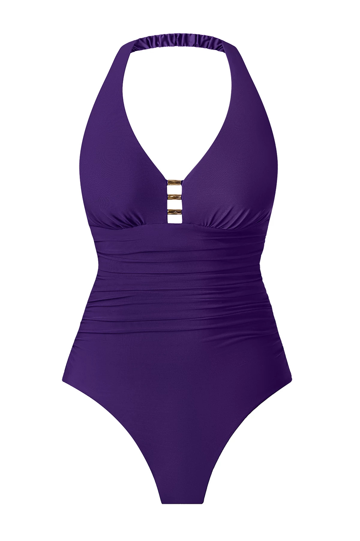 MULBERRY Theia Plunge One Piece Swimsuit image number 4
