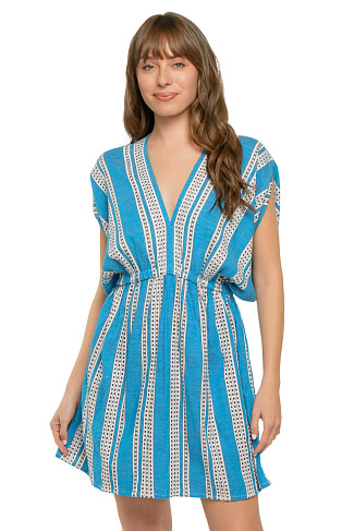 AMIRA BALTIC Alem Plunge Mini Dress