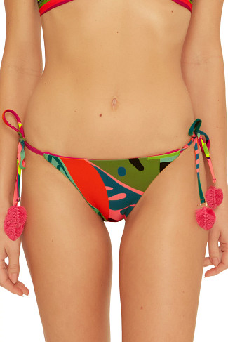 MULTI Rainforest Tie Side Hipster Bikini Bottom