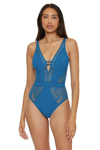 LAGOON Show & Tell Plunge One Piece Swimsuit