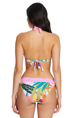 MULTI Tropical Sliding Halter Bikini Top