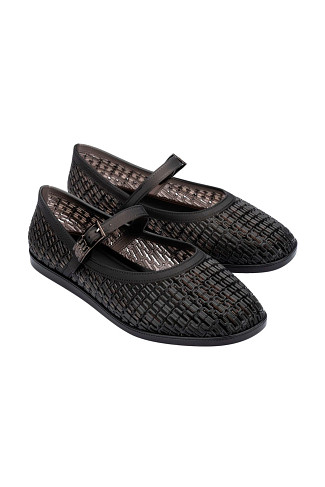 CLEAR BLACK Harper Ballet Flat