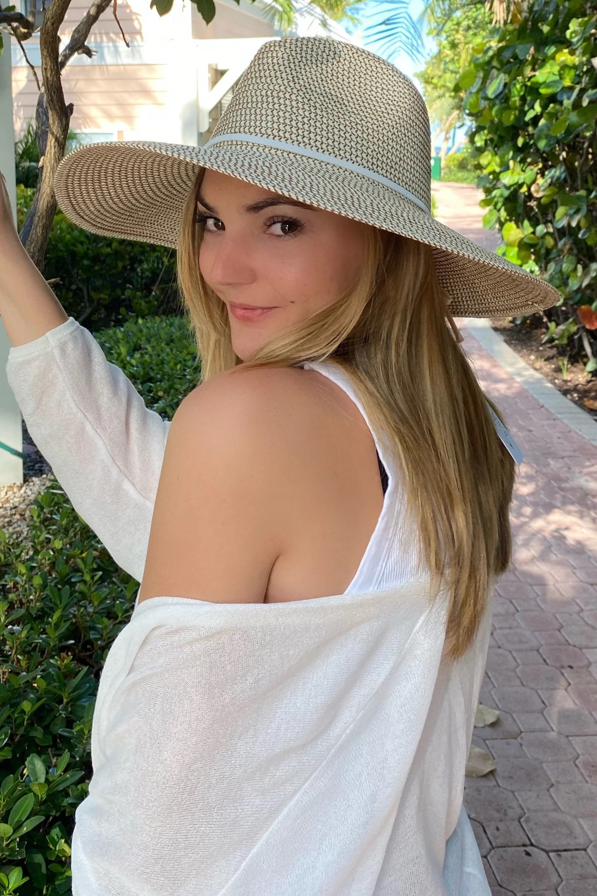 WHITE TWEED Harper Panama Hat image number 2