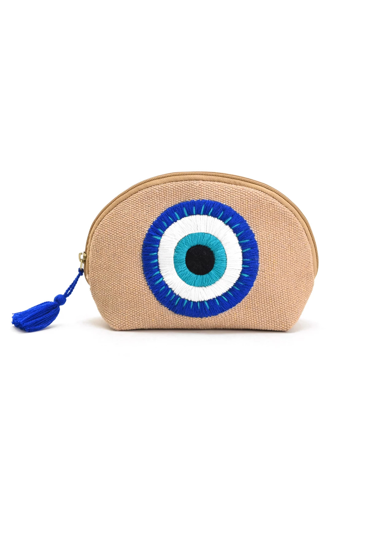 NATURAL Evil Eye Pouch image number 1