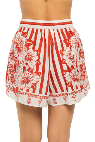 FLORAL CHAIN STRIPES MULTICOLOR Floral Chains Shorts