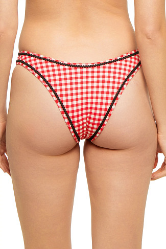 CHERRY PICNIC Dove High Leg Bikini Bottom