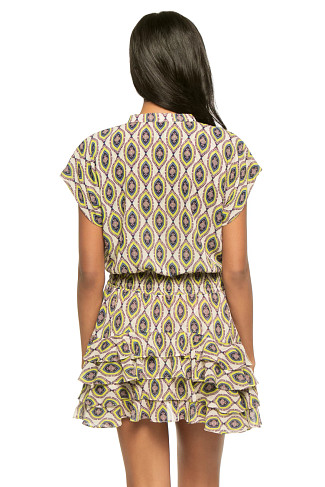 MOSAIC EYE CHIFF Evie Mini Dress