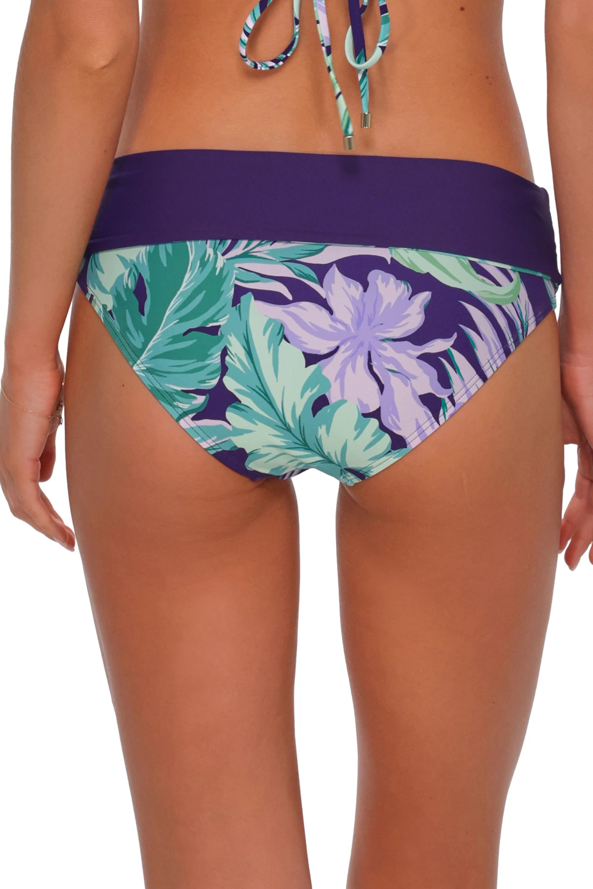PALM SHADE Capri High Waist Bikini Bottom image number 3