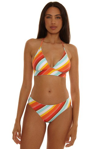 MULTI Cyclades Reversible Banded Bikini Top