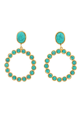 TURQUOISE Boucles D’Oreille Happy Earrings