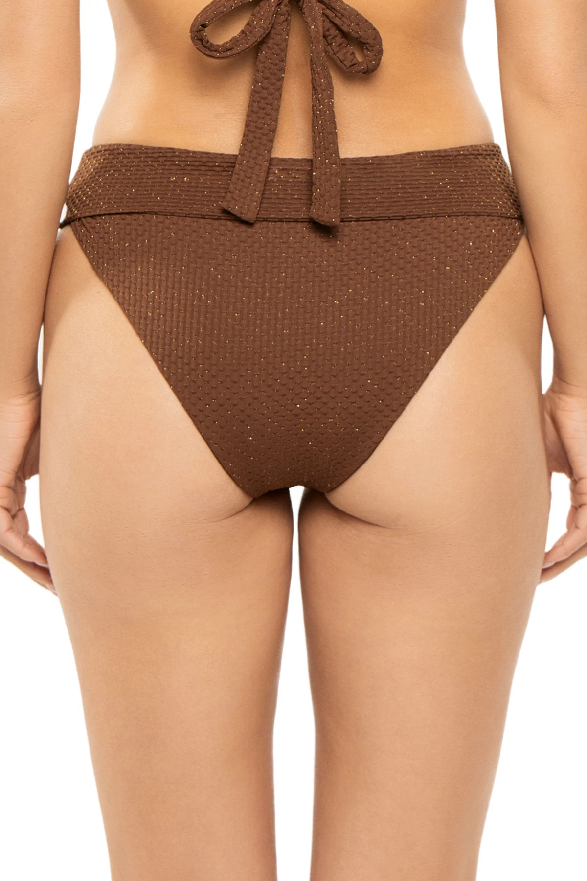 BRONZE SCALLOP Blake Hipster Tab Side Bikini Bottom image number 2