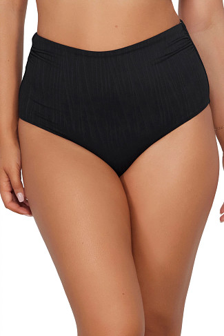 VENICE SEAGRASS TEXTURE Capri High Waist Bikini Bottom